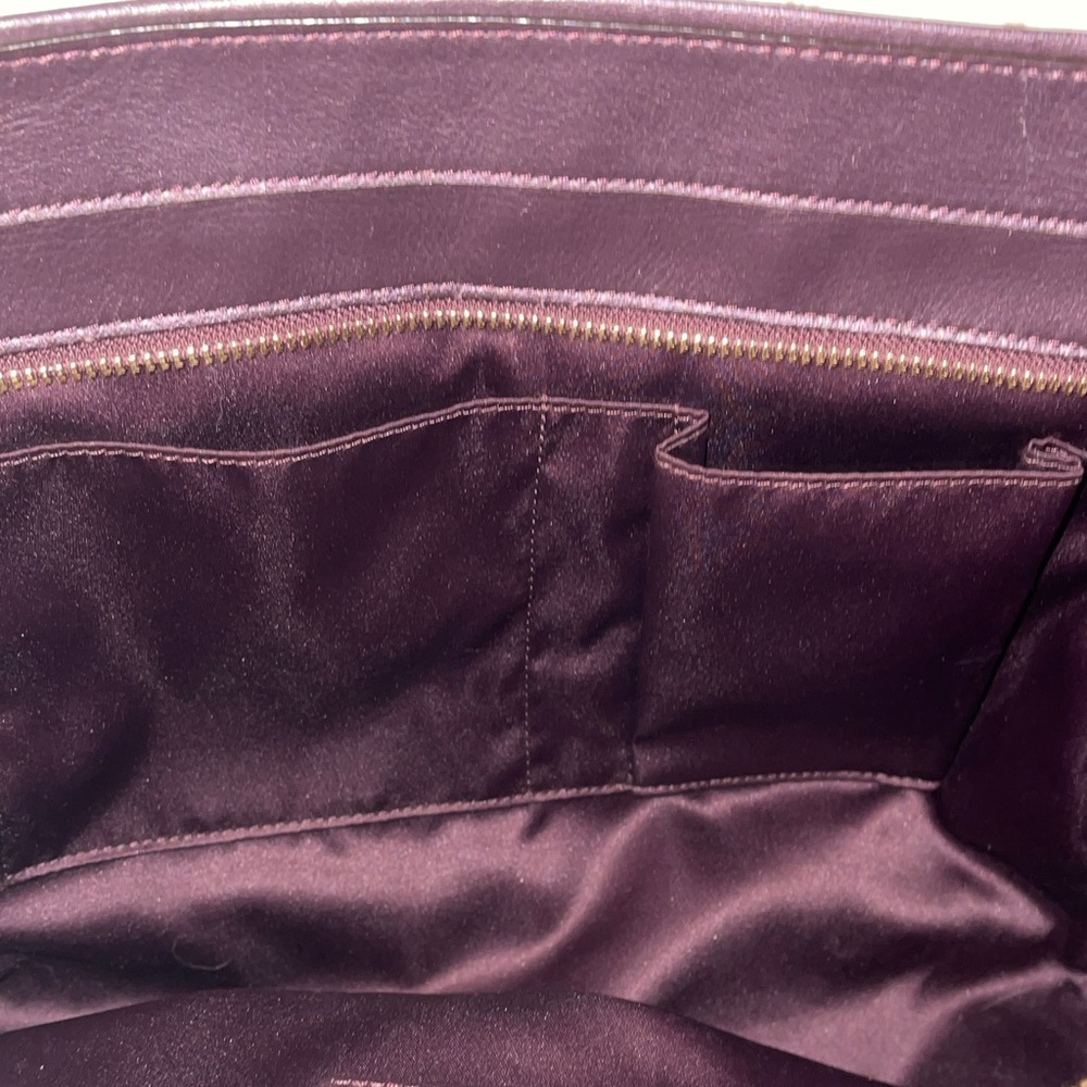 Coach Taylor Op Art Alexis Eggplant Purple Women's Bag G1369-F25501 Coach Classy - Picture 4 of 10